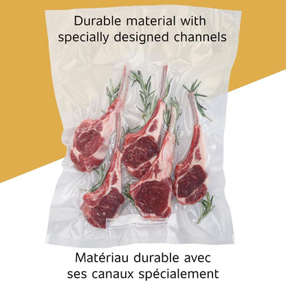 Foodsaver Custom Length Vacuum Sealer Bags Multipack, 5 Count Rolls for Airtight Food Storage and Sous Vide - Compatible with Foodsaver, 8 (2 Pack) and 11 (3 Pack)5