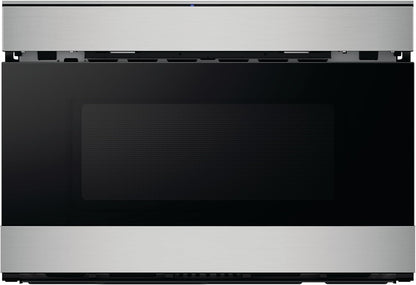 Sharp SMD2489ES 24 In. 1.2 Cu. Ft. Built-In Smart Microwave Drawer Oven | Easy Wave Open, Concealed Glass Touch Control Panel, Works with Alexa Certified, Edge to Edge Black Glass, Stainless1