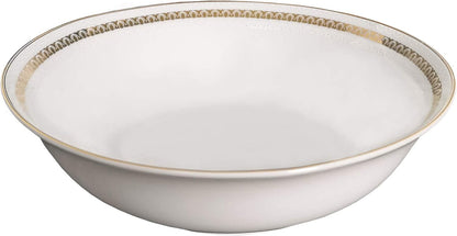 Stylish and Elegant 57 Pieces Bone China Dinnerware Set Service for 8 People - Gold4