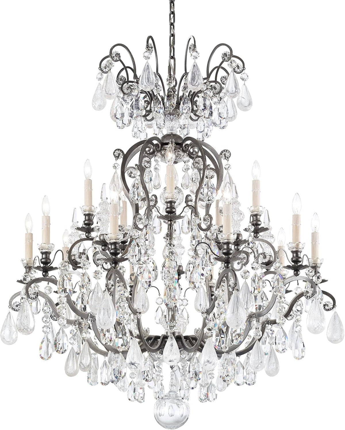 signature-3573-23ad-renaissance-rock-crystal-15-light-38in-x-44in-chandelier-in-etruscan-gold-with-amethyst-and-black-diamond-heritage-handcut-and-quartz-rock-crystals