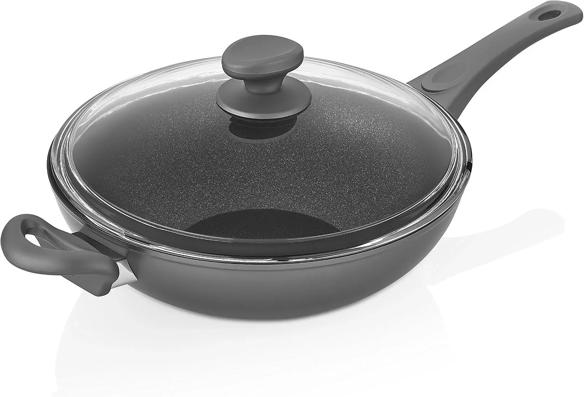 titanium-nonstick-11-inch-wok-and-stir-fry-pan-with-glass-lid-forged-aluminum-with-pfoa-free-scratch-resistant-gray