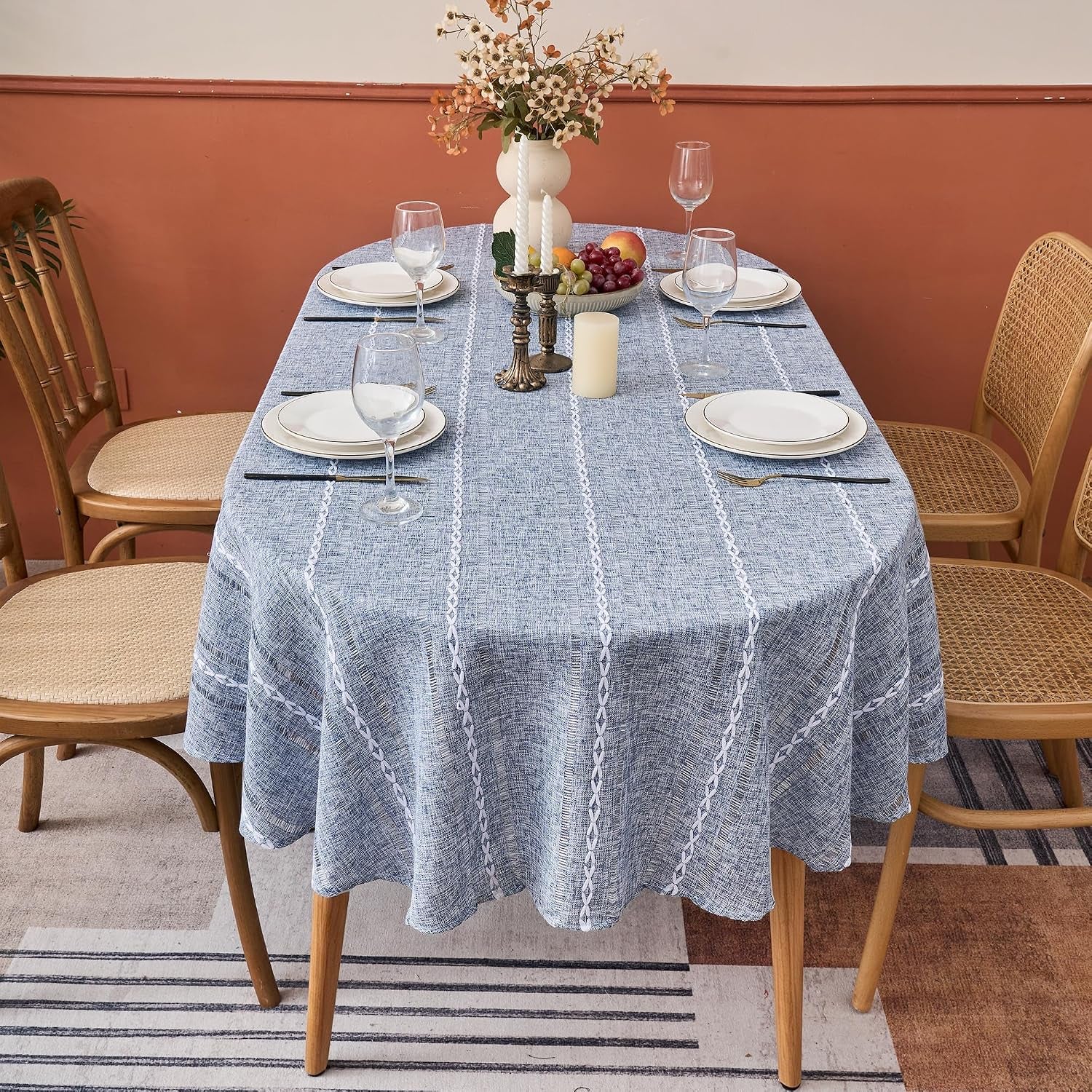 blue-farmhouse-striped-oval-tablecloth-55-70-inch-linen-style-table-cloth