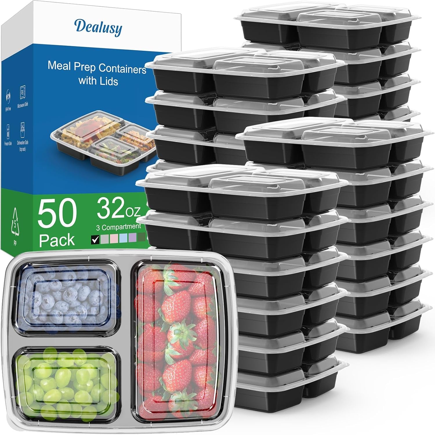 50-pack-32-oz-meal-prep-containers-with-lids-3-compartment-black