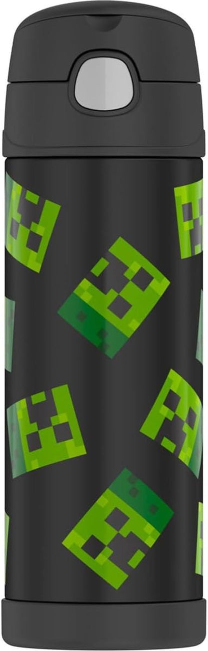 FUNTAINER Water Bottle with Spout, 16Oz, Minecraft1