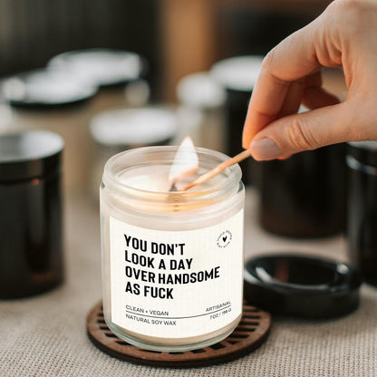 Gifts for Boyfriend Him Husband Men, Romantic Anniversary Candle Lavender6