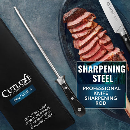 Butcher Knife Set, Brisket, Breaking & Boning Knife with Honing Rod6