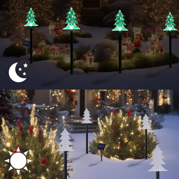 Christmas Decorations Outdoor, Solar Tree Pathway Lights, 5 PCS3