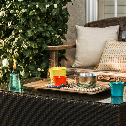 Citronella Candle Bucket for Outdoors, Triple-Wick Galvanized Metal6