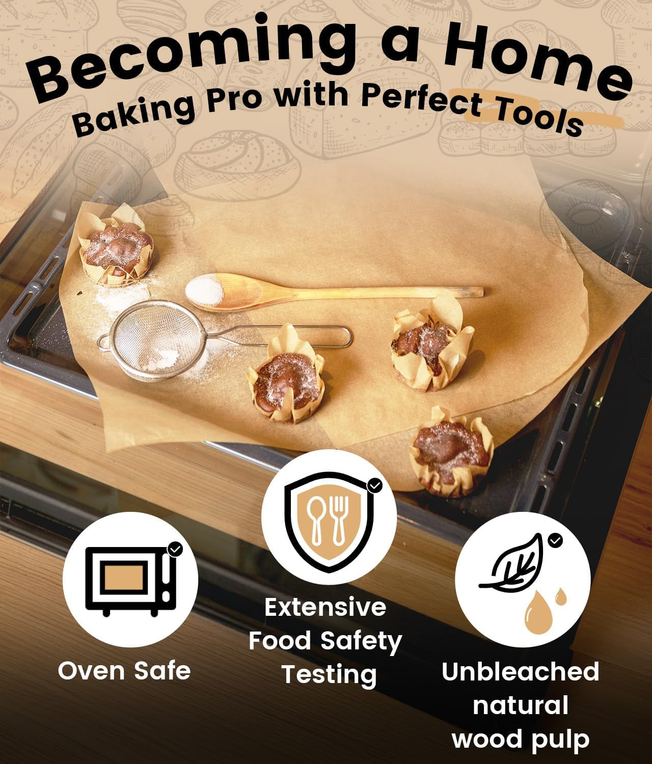 200-pcs-unbleached-parchment-paper-sheets-for-baking-12x16-inches-non-stick-and-non-toxic-pre-cut-parchment-sheets-for-oven-cooking-grilling-air-fryer-and-steaming-fit-for-half-sheet-pans