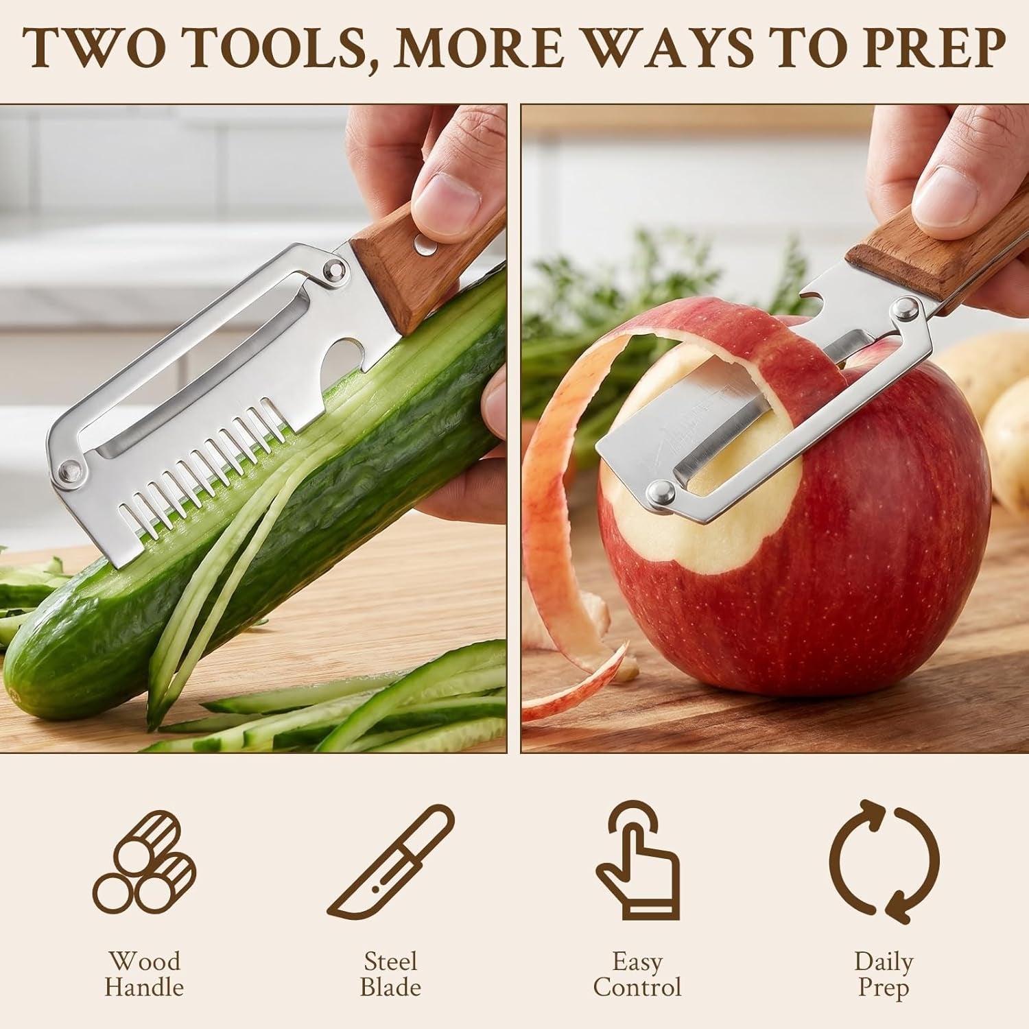 2026-upgrade-vegetable-peeler-and-julienne-peeler-set-stainless-steel-vegetable-peelers-for-kitchen-with-wood-handles-and-bottle-opener-2-pcs-multifunctional-vegetable-peeler-set