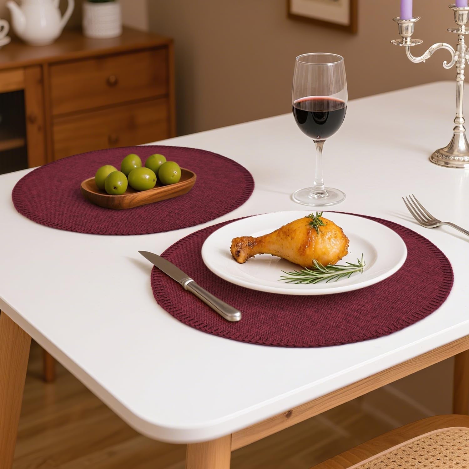 round-placemats-set-of-6-15-inch-linen-fabric-table-placemats-heat-resistant-wrinkle-free-washable-placemats-kitchen-place-mats-set-of-6-for-dining-table-party-table-wine-red-6