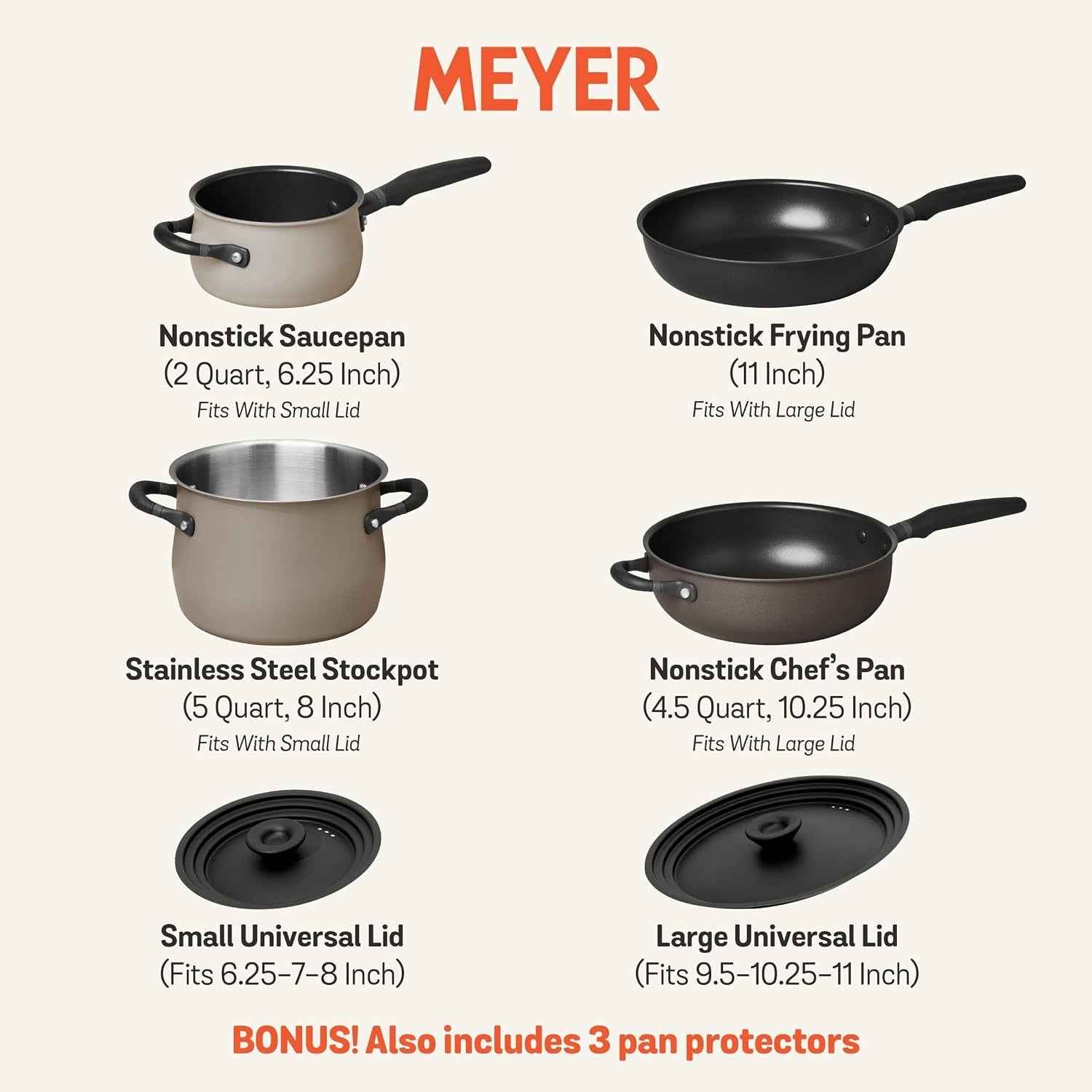 6pc-stackable-set-with-universal-lids-hard-anodized-non-stick-and-stainless-steel-pots-and-pans-induction-compatible-dishwasher-safe-oven-safe-black-gray-accent-series-cookware