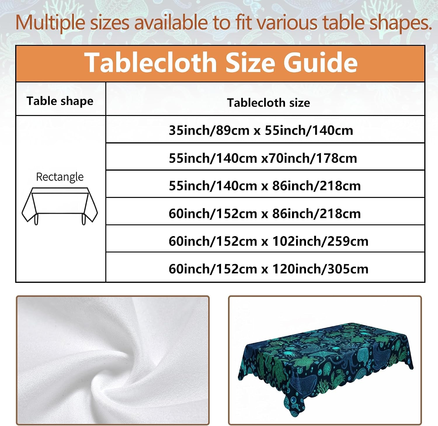 octopus-rectangle-table-cloth-nautical-fanciful-shell-coral-summer-teal-stain-resistant-washable-table-linens-party-supplies-for-kitchen-banquet-picnic-camping-60x86-inch