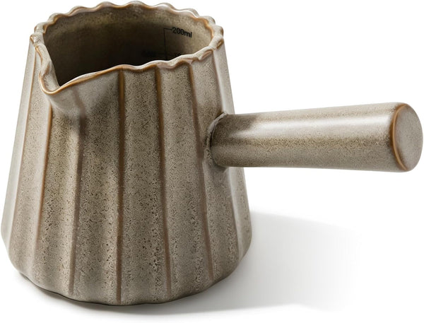 Ceramic Espresso Cups, Espresso Shot Cups with Spout & Handle, 6Oz/200Ml Espresso Measuring Cup, Heat-Resistant Ceramic, Espresso Accessories1