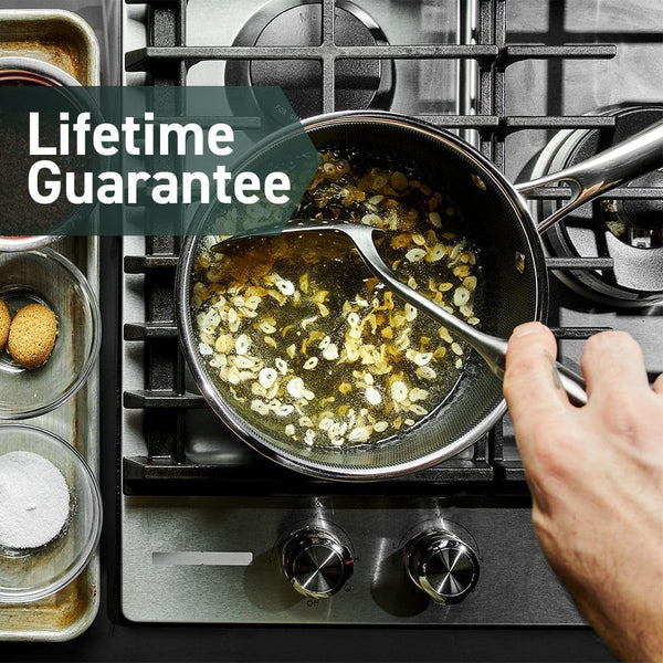 Hexclad Hybrid Nonstick 6 Pc Pot Set & Trivets, 2, 3, and 8-Qt Pots & Lids | Stay-Cool Handles, Dishwasher and Oven Safe, Compatible with All Cooktops, Induction Ready7