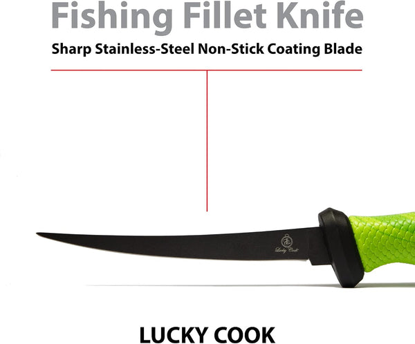 Sharp Curved Fish Fillet Knife 6.5 Inch, Flexible Thin and Sturdy Knife with Ergonomic Handle4