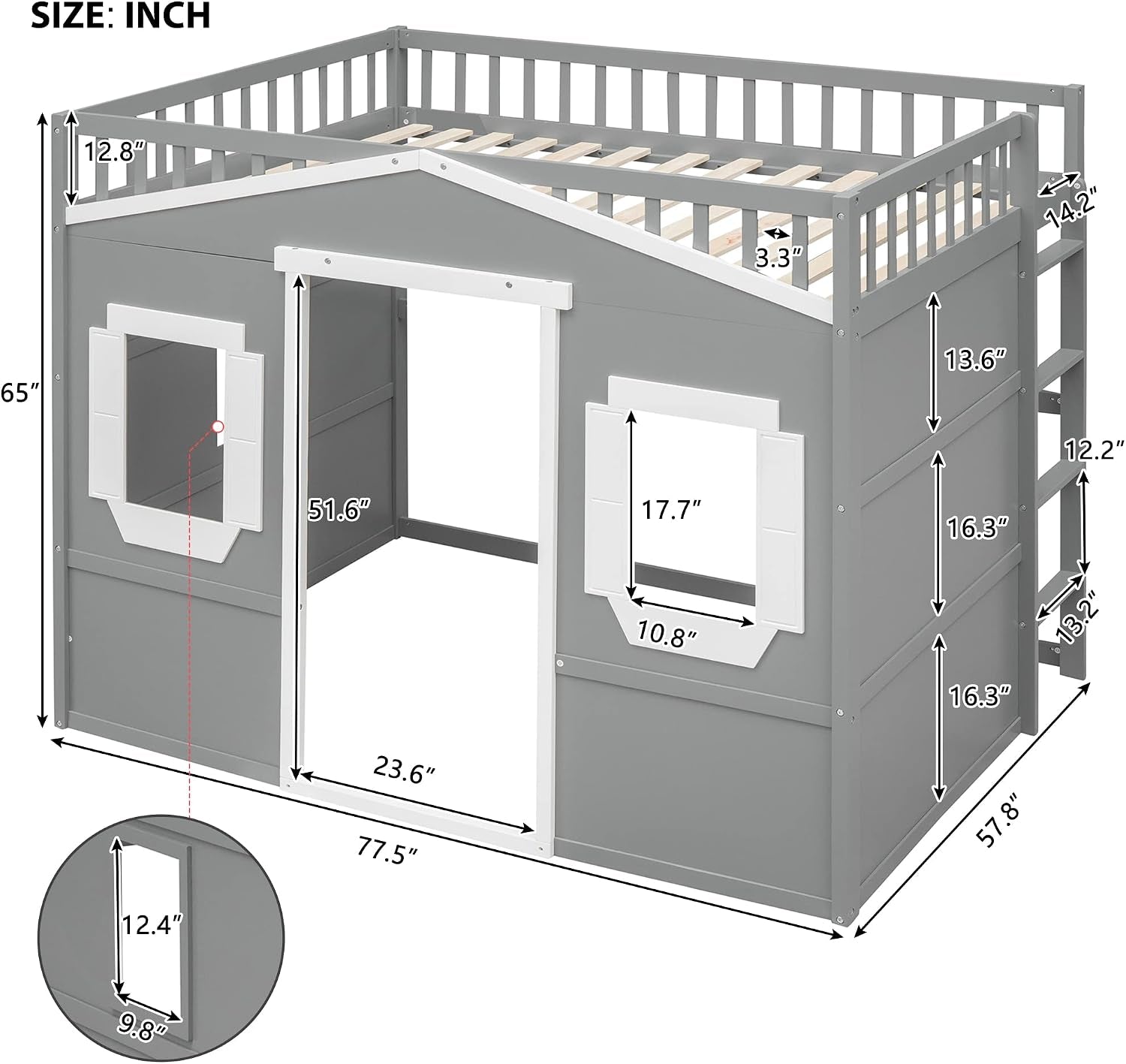 full-size-wood-loft-bed-house-bed-frame-with-ladder-and-safety-guardrails-for-kids-no-box-spring-needed-gray-white