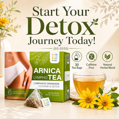 Arnica Tea, Bruising & Swelling Relief, Ginger, 30-Pack | for Post Surgery Recovery after Liposuction, Tummy Tuck, 360 Lipo, BBL; Lymphatic Drainage and Fibrosis Support9