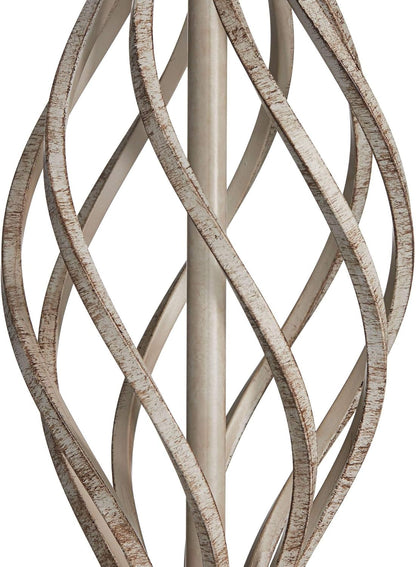 Annie 28" Bronze Brown Tall Table Lamps Set of 2 Sand Iron Scroll Modern | Weathered Industrial Bedroom Living Room House Home Bedside Nightstand Office Entryway Family Cream Tapered Drum8