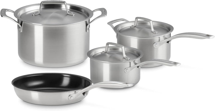 Essential Stainless Steel Set of 7 Cookware Set