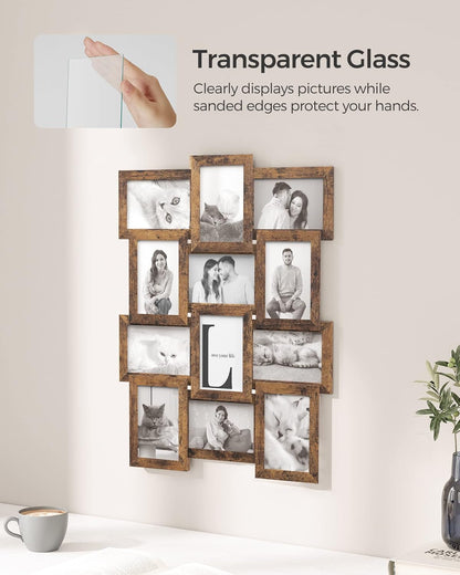 SONGMICS Collage Picture Frames, 4 X 6 for Wall Decor, Set of 125