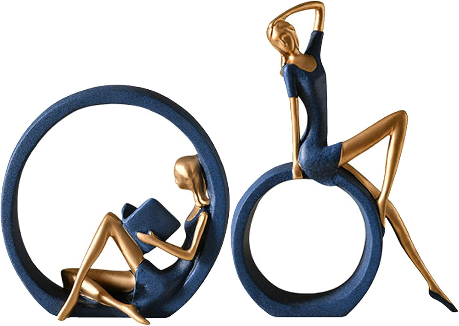 2pcs-11h-girl-statues-reading-girl-sculptures-ornaments-blue-abstract-sculptures-yoga-girl-collectible-figurines-for-home-office-living-room-table-bookshelf-desk-housewarming-decor