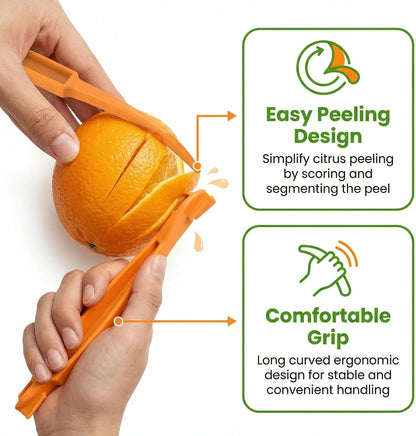 8Pc Orange Peeler, Citrus Peeler Tool and Fruit Peeler for Oranges, Lemons and Citrus Fruits3