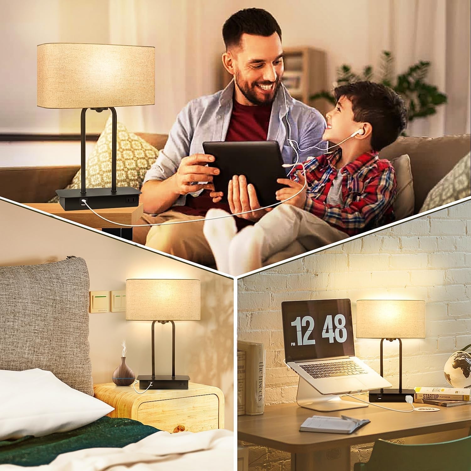 16-table-lamp-for-bedroom-bedside-nightstand-lamp-with-led-bulb