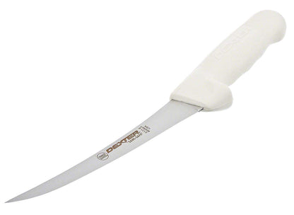 Dexter-Russell S131F-6PCP 6" Curved Boning Knife | Sani-Safe Series | Stainless Steel Blade | White Textured Grip-Tex Plastic Handle | Slip-Resistant | Made in USA1