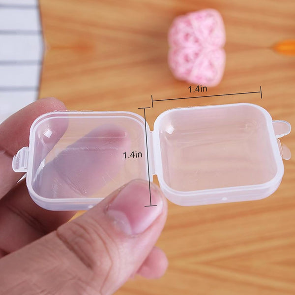 10Pcs Small Jewelry Organizer Box Portable Plastic Storage Case for Earrings Rings Compact Travel-Friendly Jewelry Container5