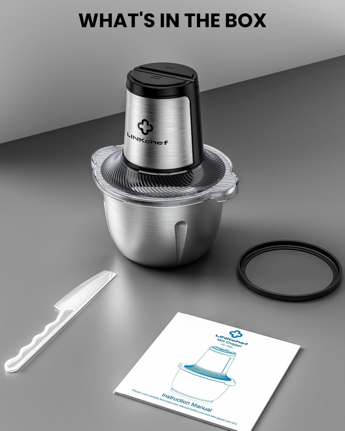 food-processor-6-cup-electric-food-chopper-250w-meat-grinder-sharp-stainless-steel-blades-chop-meat-vegetables-onions-and-baby-food-stainless-steel-bowl-compact-and-easy-to-clean