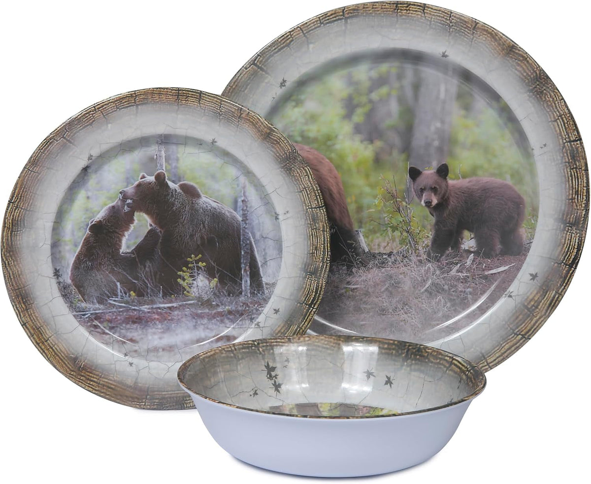 12pcs-melamine-dinnerware-set-for-4-bear-dinner-plates-bowls-set