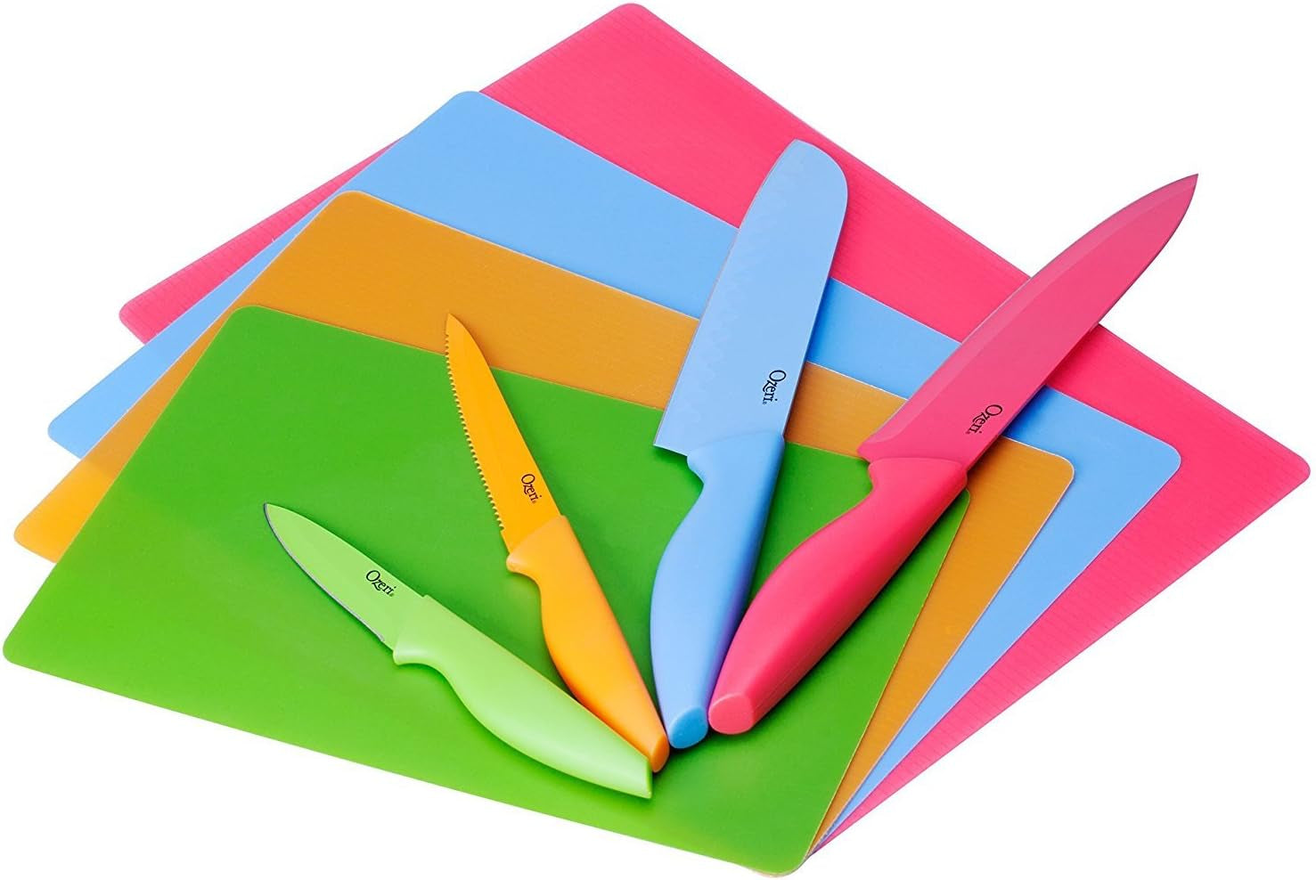 17-piece-color-coded-stainless-steel-knife-cutting-mat-set-elite-chef-set-includes-5-knives-kitchen-shears-a-vegetable-peeler-and-knife-sharpener-with-color-matching-cutting-mats