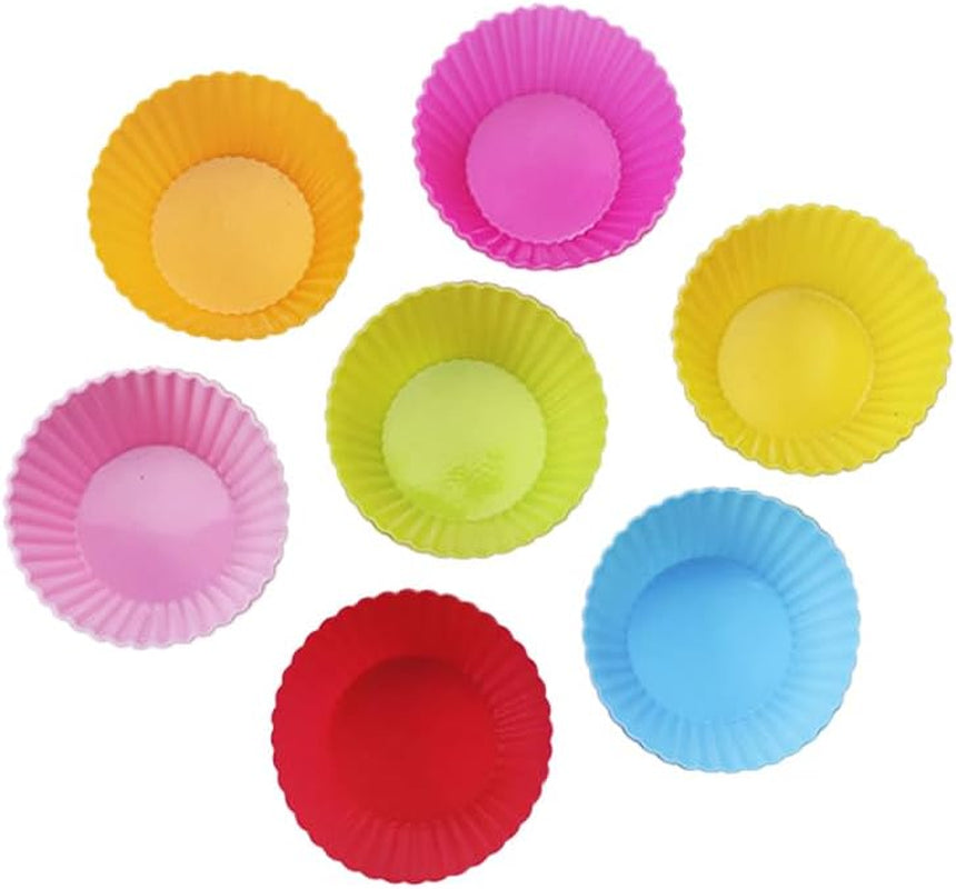 12pcs-silicone-baking-cup-non-stick-cupcake-liners-reusable-cupcake-molds-round-cupcake-molds-reusable-family-pack-high-temperature-resistant-non-stick-colorful-baking-cup-easy-to-clean