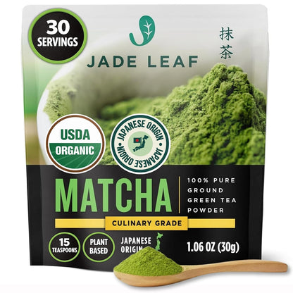 Powder, Organic Culinary Grade, 30G / 1.06Oz | Best for Matcha Lattes, Baking, and Smoothies! - Authentic Japanese Matcha Green Tea Powder - Resealable Pouch1