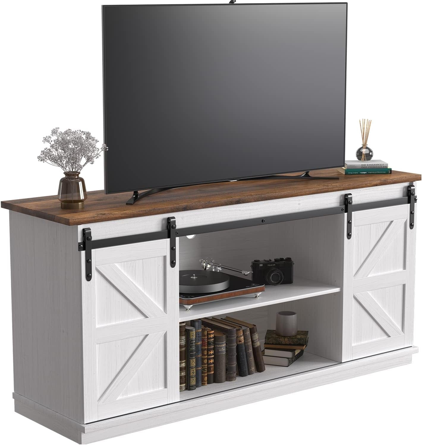 tv-stand-for-65-inch-tv-sliding-barn-doors-bright-white-farmhouse-entertainment-center-storage-cabinets-adjustable-shelves-media-console-for-living-room-bedroom