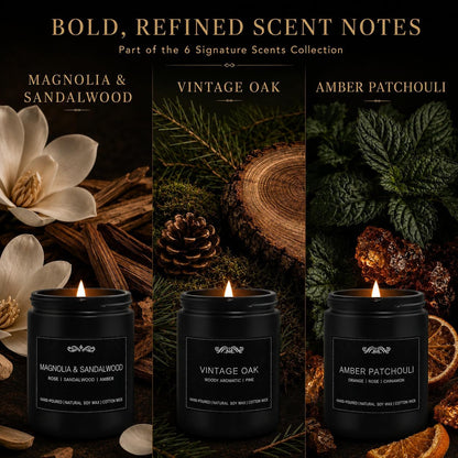 6 Pack Scented Candles for Men, Home Aromatherapy Mens Candle Gifts Set3