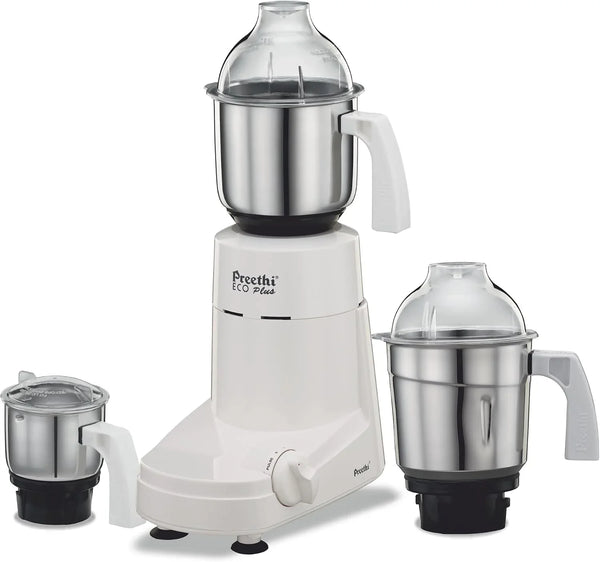 Eco plus Mixer Grinder, White, 3 Jar1