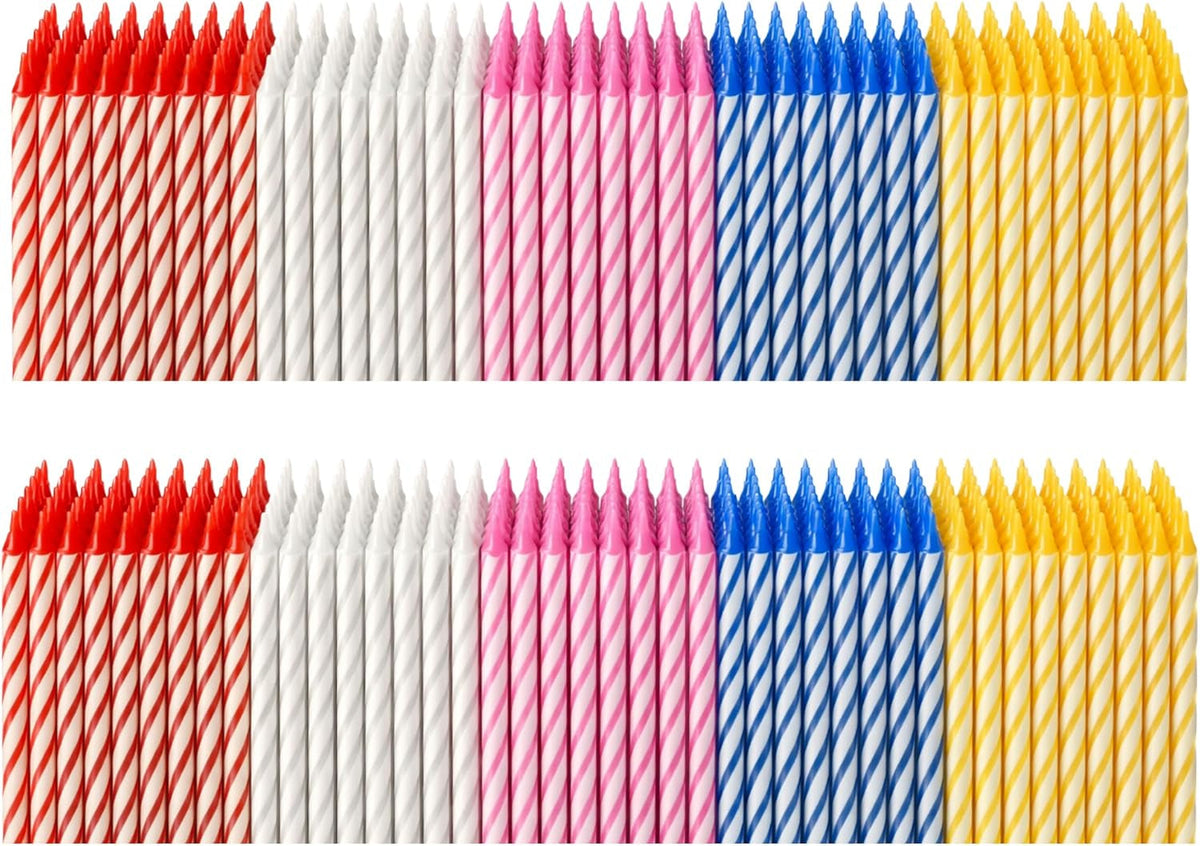 144-count-birthday-candles-bulk-birthday-candles-for-cake-mixed-colors-spiral-candles-unscented-paraffin-wax-party-pack