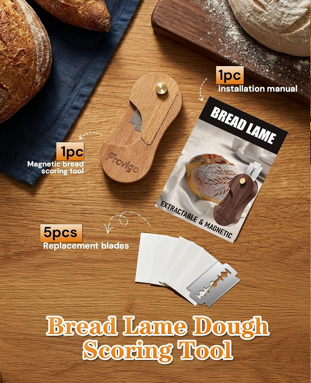 bread-lame-dough-scoring-tool-with-extractable-magnetic-wooden-sourdough-scoring-tool-with-5-retractable-razor-blades-professional-multi-purpose-bread-knife-slashing-supplies-for-baking
