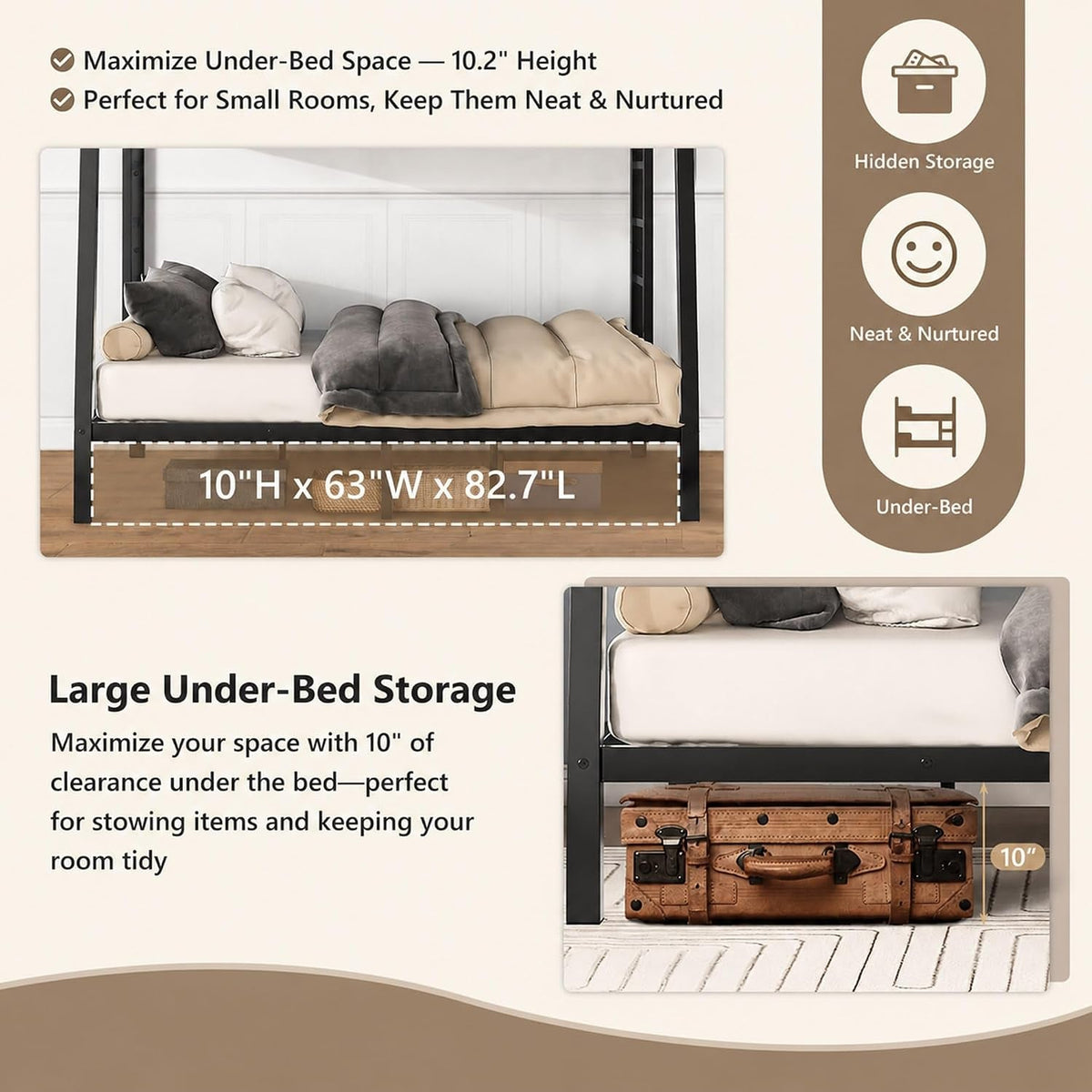 heavy-duty-metal-full-xl-over-queen-bunk-bed-with-bedside-caddy-black