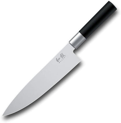 Wasabi Chef'S Knife 8”, Thin, Light Kitchen Knife, Ideal for All-Around Food Preparation, Hand-Sharpened Japanese Knife, Perfect for Fruit, Vegetables, and More,Black1