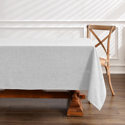 Gray Tablecloth Rectangle 55X71 Inch Waterproof Wipeable1
