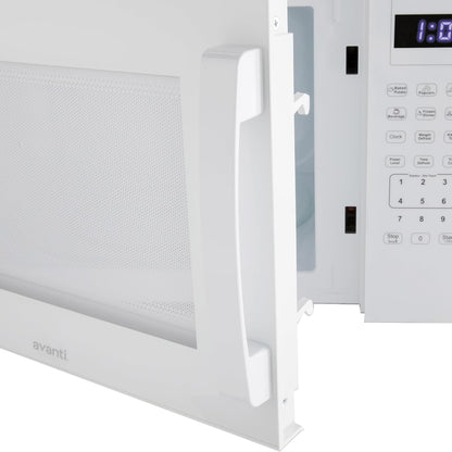 Microwave Oven 1000-Watts Countertop Compact with 9 Pre-Set Cooking Settings, Speed Defrost & by Weight, Electronic Control Panel and Glass Turntable, 1.5-Cu.Ft., White4