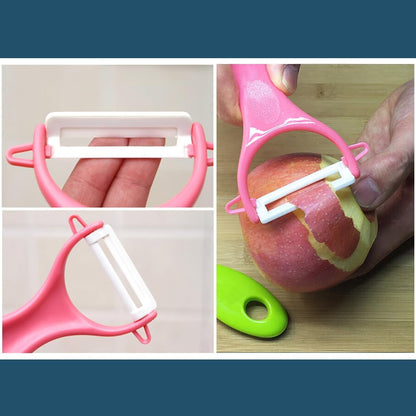 Ceramic Knife Set 6 Piece Ceramic Knives Colored with Cover Kitchen Knife Set Include Peeler 3 Inch Paring Knife Bread Knife 6 Inch Small Chef Knife6
