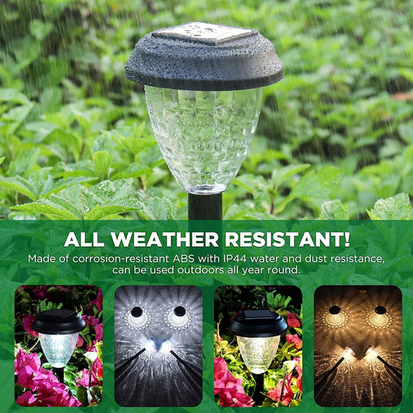 Super Bright Solar Lights Outdoor Waterproof-10 Pack, Dusk to Dawn up to 12 Hrs Solar Powered Outdoor Pathway Garden Lights Auto On/Off, LED Landscape Lighting Decorative for Walkway Patio Yard6