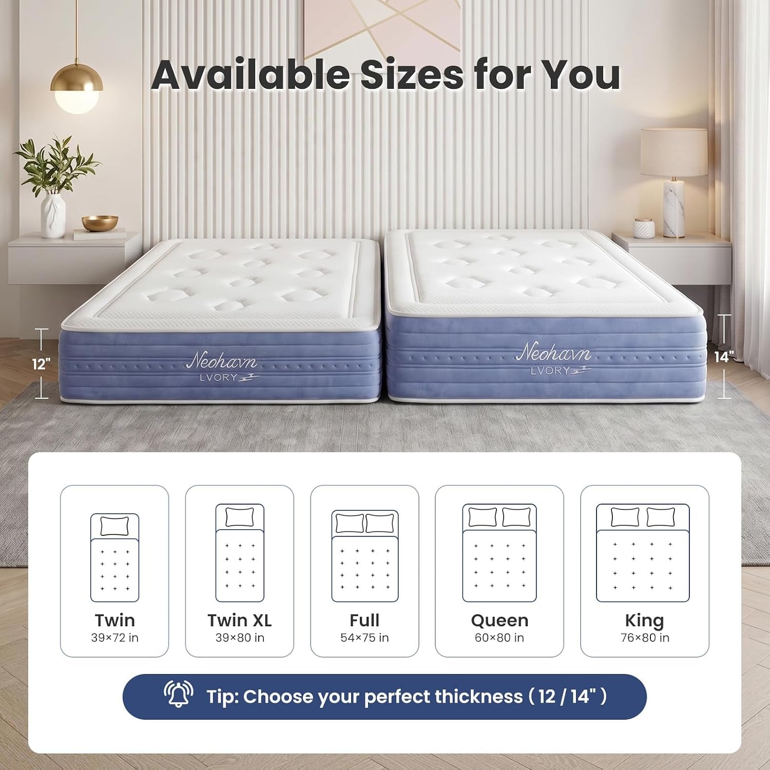 king-mattress-12-inch-cooling-gel-memory-foam-king-size-hybrid-mattress-for-cool-night-sleep-5-zone-ergo-support-for-pressure-relief-medium-plush-feel-certipur-us-certified