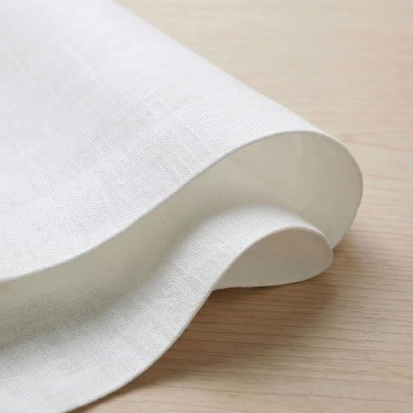 100% Pure Linen Dinner Napkins White, Fete 20 X 20 In, Set of 64