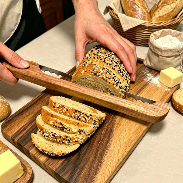 Sourdough Bread Knife for Homemade Bread, Bread Slicer-Cutter& Bread Bow Knife for Sourdough with Ergonomic Grip for Easy, Clean & Even Slicing, Bread Saw4