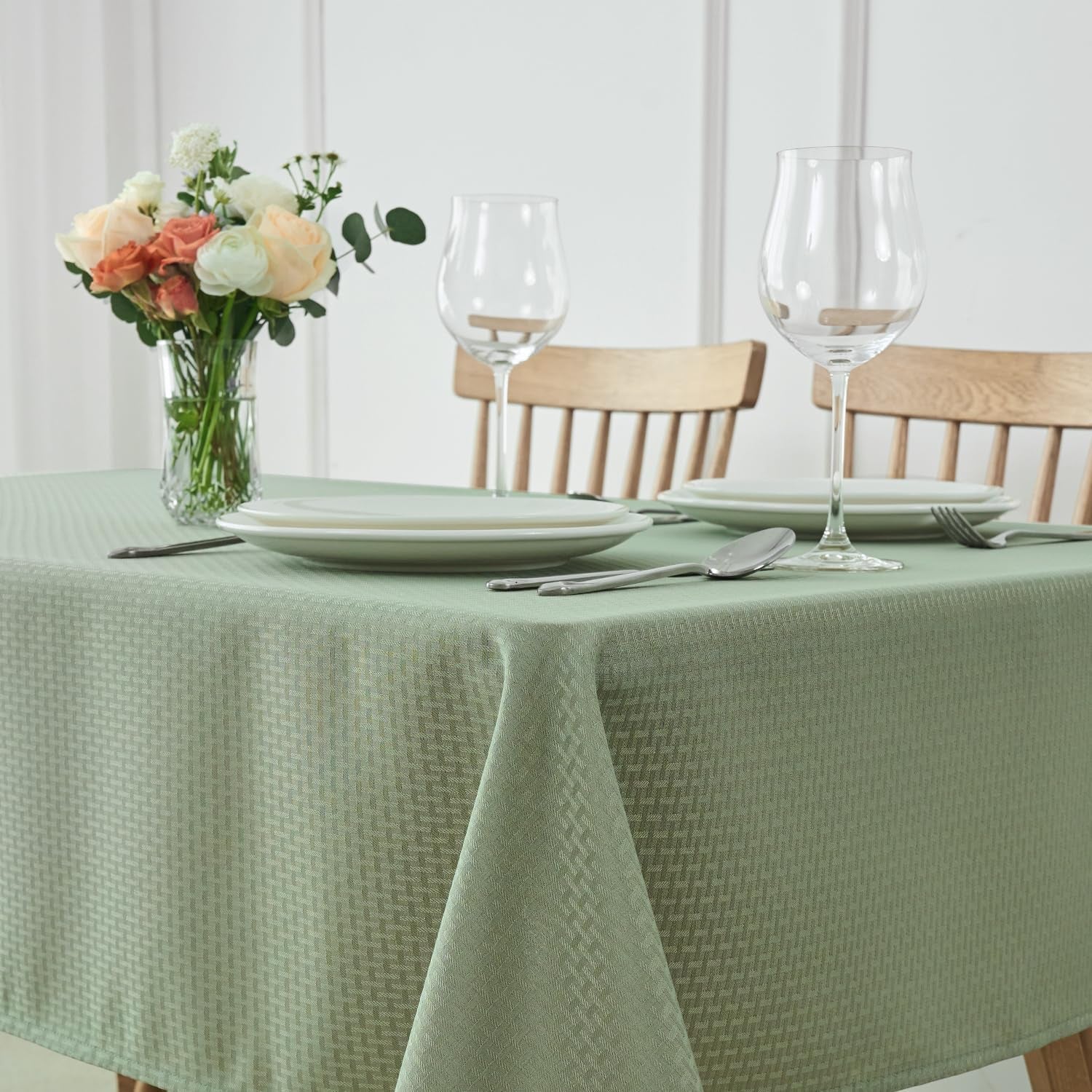 rectangle-tablecloth-weaved-pattern-waterproof-spillproof-wrinkle-free-table-cloth-kitchen-dining-tabletop-decoration-fabric-table-cover-for-holiday-parties-52-x-70-inch-sage-green
